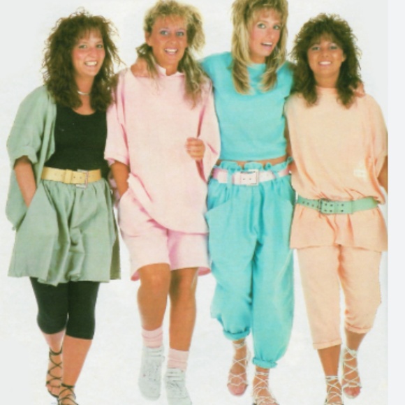 Vintage 80s/90s Au Coton High Waisted Pastel Shorts sz Small - Picture 8 of 8